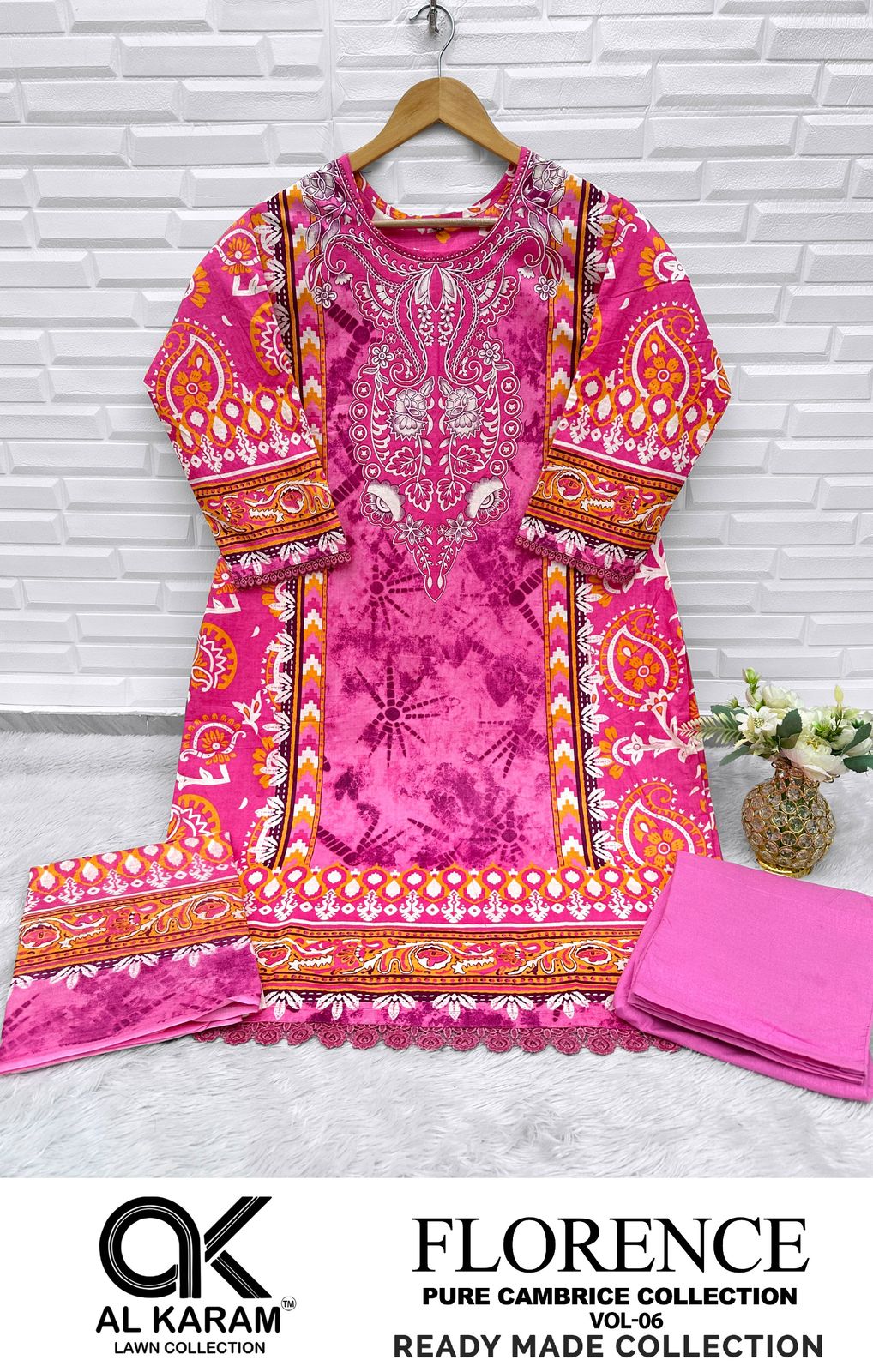 Florence Vol 6 By Al Karam Lawn Cotton Pakistani Readymade Suits Orders In India